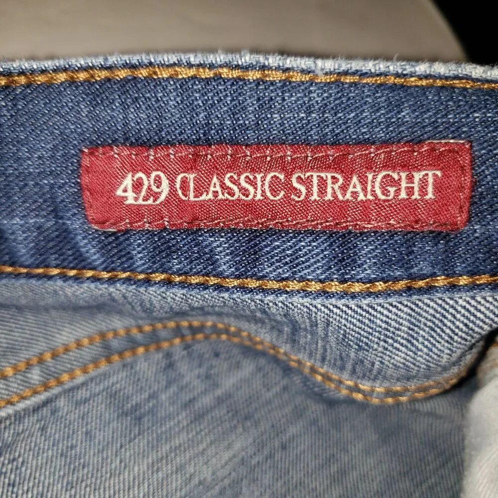 LUCKY BRAND  429 Classic Straight Leg Denim Blue Jeans Mens Size 36 X 32
